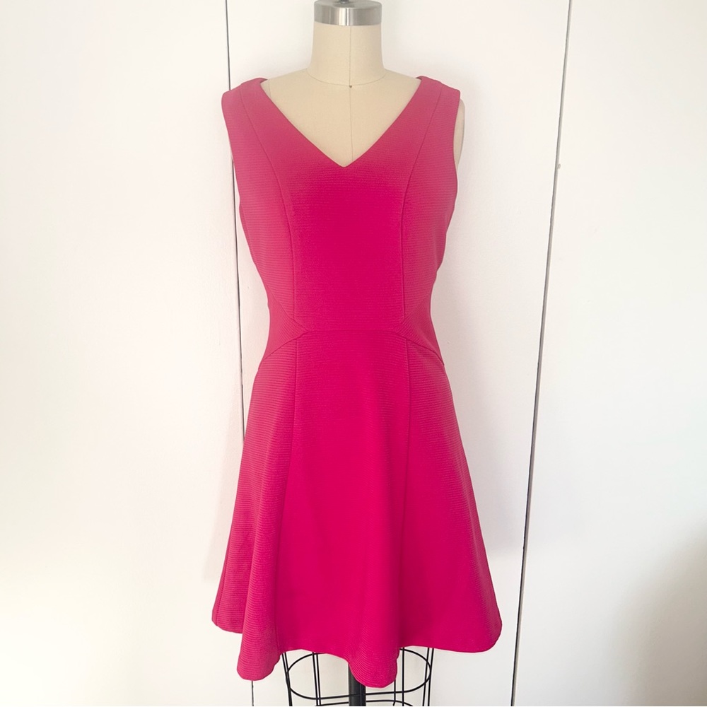 American Living Fit & Flare Barbie Pink Dress